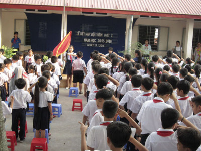 Lễ kết nạp Đội đợt 2 năm học 2015-2016