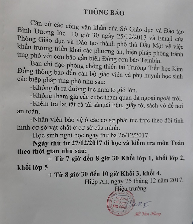 cong van doi ngay kiem tra